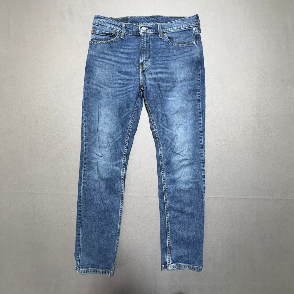 Levis 511 Slim Fit Blue Denim Jeans Mens 32x30 Medium Wash 04511-4908